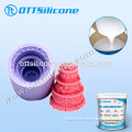 Candle casting silicone rubber